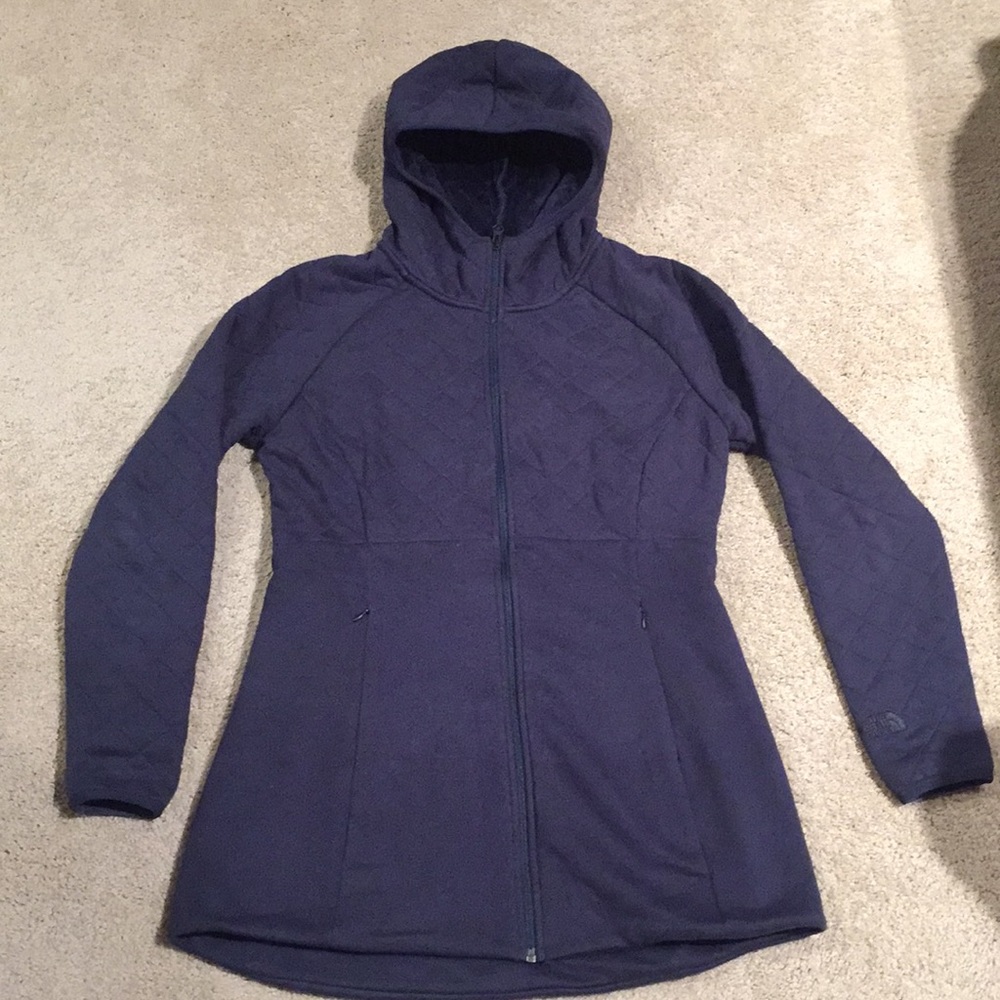North Face quilted hooded jacket